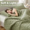 imageComfort Spaces King Quilt Set Modern Reversible Ogee Coverlet King Bedding Set Cozy Quilted Winter Layer All Season Lightweight Soft King Size Quilt Kienna King Green 3 PieceGreen Ogee