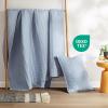imageComfort Spaces King Quilt Set Modern Reversible Ogee Coverlet King Bedding Set Cozy Quilted Winter Layer All Season Lightweight Soft King Size Quilt Kienna King Green 3 PieceBlue
