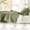 imageComfort Spaces King Quilt Set Modern Reversible Ogee Coverlet King Bedding Set Cozy Quilted Winter Layer All Season Lightweight Soft King Size Quilt Kienna King Green 3 PieceGreen