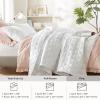 imageComfort Spaces King Quilt Set Modern Reversible Ogee Coverlet King Bedding Set Cozy Quilted Winter Layer All Season Lightweight Soft King Size Quilt Kienna King Green 3 PieceWhite Ogee