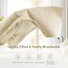 imageComfort Spaces King Quilt Set Modern Reversible Ogee Coverlet King Bedding Set Cozy Quilted Winter Layer All Season Lightweight Soft King Size Quilt Kienna King Green 3 PieceIvory