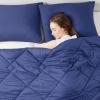 imageComfort Spaces Twin Comforter Set Vibrant Reversible Comforters Twin Size Quilted Bedding Set All Season Lightweight Bedding Soft Microfiber Comforter Vixie NavyLight Blue TwinTwin XL 2 PieceNavyCharcoal