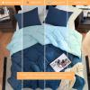imageComfort Spaces Twin Comforter Set Vibrant Reversible Comforters Twin Size Quilted Bedding Set All Season Lightweight Bedding Soft Microfiber Comforter Vixie NavyLight Blue TwinTwin XL 2 PieceNavyLight Blue