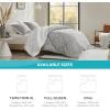 imageComfort Spaces Twin Comforter Set Vibrant Reversible Comforters Twin Size Quilted Bedding Set All Season Lightweight Bedding Soft Microfiber Comforter Vixie NavyLight Blue TwinTwin XL 2 PieceGreyWhite Sherpa