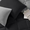 imageComfort Spaces Twin Comforter Set Vibrant Reversible Comforters Twin Size Quilted Bedding Set All Season Lightweight Bedding Soft Microfiber Comforter Vixie NavyLight Blue TwinTwin XL 2 PieceBlackGray