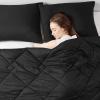 imageComfort Spaces Twin Comforter Set Vibrant Reversible Comforters Twin Size Quilted Bedding Set All Season Lightweight Bedding Soft Microfiber Comforter Vixie NavyLight Blue TwinTwin XL 2 PieceBlackGray