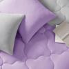 imageComfort Spaces Twin Comforter Set Vibrant Reversible Comforters Twin Size Quilted Bedding Set All Season Lightweight Bedding Soft Microfiber Comforter Vixie NavyLight Blue TwinTwin XL 2 PieceLavendarGray