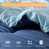 imageComfort Spaces Twin Comforter Set Vibrant Reversible Comforters Twin Size Quilted Bedding Set All Season Lightweight Bedding Soft Microfiber Comforter Vixie NavyLight Blue TwinTwin XL 2 PieceNavyLight Blue