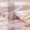 imageComfort Spaces Comforter for Queen Size Bed Ogee Ruched with Crinkle Texture Breathable Comforter Set Queen All Season Lightweight Bedding Set Shams Dcor Pilow FullQueen White 4 PiecePink