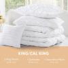 imageComfort Spaces Comforter for Queen Size Bed Ogee Ruched with Crinkle Texture Breathable Comforter Set Queen All Season Lightweight Bedding Set Shams Dcor Pilow FullQueen White 4 PieceWhite