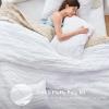 imageComfort Spaces Comforter for Queen Size Bed Ogee Ruched with Crinkle Texture Breathable Comforter Set Queen All Season Lightweight Bedding Set Shams Dcor Pilow FullQueen White 4 PieceWhite