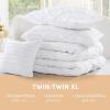 imageComfort Spaces Comforter for Queen Size Bed Ogee Ruched with Crinkle Texture Breathable Comforter Set Queen All Season Lightweight Bedding Set Shams Dcor Pilow FullQueen White 4 PieceWhite