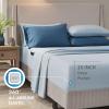 imageComfort Spaces Bed in A Bag Comforter Set  Trendy Casual Design Queen Comforter with Complete Sheet Set with Side Pocket All Season Comforter Queen Shams Gloria Queen GreyYellow 9 PieceDamask Blue