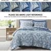 imageComfort Spaces Bed in A Bag Comforter Set  Trendy Casual Design Queen Comforter with Complete Sheet Set with Side Pocket All Season Comforter Queen Shams Gloria Queen GreyYellow 9 PieceDamask Blue