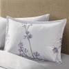 imageComfort Spaces Bed in A Bag Comforter Set  Trendy Casual Design Queen Comforter with Complete Sheet Set with Side Pocket All Season Comforter Queen Shams Gloria Queen GreyYellow 9 PieceFloral Purple