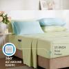 imageComfort Spaces Bed in A Bag Comforter Set  Trendy Casual Design Queen Comforter with Complete Sheet Set with Side Pocket All Season Comforter Queen Shams Gloria Queen GreyYellow 9 PieceFloral Blue