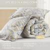 imageComfort Spaces Bed in A Bag Comforter Set  Trendy Casual Design Queen Comforter with Complete Sheet Set with Side Pocket All Season Comforter Queen Shams Gloria Queen GreyYellow 9 PieceGrayYellow