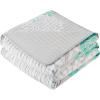 imageComfort Spaces Boho Quilt Set Queen Reversible Vermicelli Quilting Queen Size Bed All Season Lightweight Coverlet Winter Layer Bedding Shams Gloria FullQueen Green 3 PieceAqua