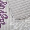 imageComfort Spaces Boho Quilt Set Queen Reversible Vermicelli Quilting Queen Size Bed All Season Lightweight Coverlet Winter Layer Bedding Shams Gloria FullQueen Green 3 PiecePurple