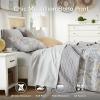 imageComfort Spaces Boho Quilt Set Queen Reversible Vermicelli Quilting Queen Size Bed All Season Lightweight Coverlet Winter Layer Bedding Shams Gloria FullQueen Green 3 PieceGrey Yellow