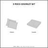 imageComfort Spaces Boho Quilt Set Queen Reversible Vermicelli Quilting Queen Size Bed All Season Lightweight Coverlet Winter Layer Bedding Shams Gloria FullQueen Green 3 PieceBlushGrey