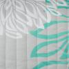 imageComfort Spaces Boho Quilt Set Queen Reversible Vermicelli Quilting Queen Size Bed All Season Lightweight Coverlet Winter Layer Bedding Shams Gloria FullQueen Green 3 PieceAqua