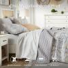 imageComfort Spaces Boho Quilt Set Queen Reversible Vermicelli Quilting Queen Size Bed All Season Lightweight Coverlet Winter Layer Bedding Shams Gloria FullQueen Green 3 PieceGrey Yellow