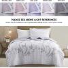 imageComfort Spaces Boho Quilt Set Queen Reversible Vermicelli Quilting Queen Size Bed All Season Lightweight Coverlet Winter Layer Bedding Shams Gloria FullQueen Green 3 PieceKate Purple