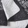 imageComfort Spaces Boho Quilt Set Queen Reversible Vermicelli Quilting Queen Size Bed All Season Lightweight Coverlet Winter Layer Bedding Shams Gloria FullQueen Green 3 PieceAva Black