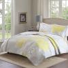 imageComfort Spaces Boho Quilt Set Queen Reversible Vermicelli Quilting Queen Size Bed All Season Lightweight Coverlet Winter Layer Bedding Shams Gloria FullQueen Green 3 PieceYellow
