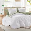 imageComfort Spaces Comforter for Queen Size Bed Geometric Diamond Tufted Boho Comforter Set Queen All Season Lightweight Bedding Set Matching Sham FullQueen Pink 3 PieceWhite