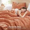 imageComfort Spaces Comforter for Queen Size Bed Geometric Diamond Tufted Boho Comforter Set Queen All Season Lightweight Bedding Set Matching Sham FullQueen Pink 3 PieceTerracotta