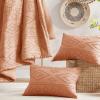 imageComfort Spaces Comforter for Queen Size Bed Geometric Diamond Tufted Boho Comforter Set Queen All Season Lightweight Bedding Set Matching Sham FullQueen Pink 3 PieceTerracotta