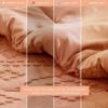imageComfort Spaces Comforter for Queen Size Bed Geometric Diamond Tufted Boho Comforter Set Queen All Season Lightweight Bedding Set Matching Sham FullQueen Pink 3 PieceTerracotta