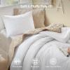 imageComfort Spaces Comforter for Queen Size Bed Geometric Diamond Tufted Boho Comforter Set Queen All Season Lightweight Bedding Set Matching Sham FullQueen Pink 3 PieceWhite