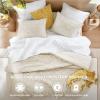 imageComfort Spaces Comforter for Queen Size Bed Geometric Diamond Tufted Boho Comforter Set Queen All Season Lightweight Bedding Set Matching Sham FullQueen Pink 3 PieceBeige