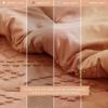imageComfort Spaces Comforter for Queen Size Bed Geometric Diamond Tufted Boho Comforter Set Queen All Season Lightweight Bedding Set Matching Sham FullQueen Pink 3 PieceTerracotta