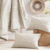imageComfort Spaces Comforter for Queen Size Bed Geometric Diamond Tufted Boho Comforter Set Queen All Season Lightweight Bedding Set Matching Sham FullQueen Pink 3 PieceBeige