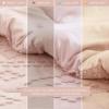 imageComfort Spaces Comforter for Queen Size Bed Geometric Diamond Tufted Boho Comforter Set Queen All Season Lightweight Bedding Set Matching Sham FullQueen Pink 3 PiecePink