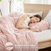 imageComfort Spaces Comforter for Queen Size Bed Geometric Diamond Tufted Boho Comforter Set Queen All Season Lightweight Bedding Set Matching Sham FullQueen Pink 3 PiecePink