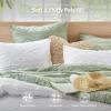 imageComfort Spaces Comforter for Queen Size Bed Geometric Diamond Tufted Boho Comforter Set Queen All Season Lightweight Bedding Set Matching Sham FullQueen Pink 3 PieceWhite