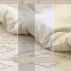 imageComfort Spaces Comforter for Queen Size Bed Geometric Diamond Tufted Boho Comforter Set Queen All Season Lightweight Bedding Set Matching Sham FullQueen Pink 3 PieceBeige