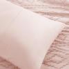 imageComfort Spaces Comforter for Queen Size Bed Geometric Diamond Tufted Boho Comforter Set Queen All Season Lightweight Bedding Set Matching Sham FullQueen Pink 3 PiecePink