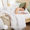 imageComfort Spaces Comforter for Queen Size Bed Geometric Diamond Tufted Boho Comforter Set Queen All Season Lightweight Bedding Set Matching Sham FullQueen Pink 3 PieceWhite