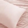 imageComfort Spaces Comforter for Queen Size Bed Geometric Diamond Tufted Boho Comforter Set Queen All Season Lightweight Bedding Set Matching Sham FullQueen Pink 3 PiecePink