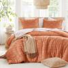 imageComfort Spaces Comforter for Queen Size Bed Geometric Diamond Tufted Boho Comforter Set Queen All Season Lightweight Bedding Set Matching Sham FullQueen Pink 3 PieceTerracotta