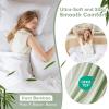 imageComfort Spaces Cooling Sheet Set Poly X Rayon Blend Rayon Derived from Bamboo Soft Silky Lustrous Heathered Finish Queen Sheets for Summer All Season Sheet Set Queen Dark Grey 4 PieceSage Green