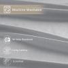 imageComfort Spaces Cooling Sheet Set Poly X Rayon Blend Rayon Derived from Bamboo Soft Silky Lustrous Heathered Finish Queen Sheets for Summer All Season Sheet Set Queen Dark Grey 4 PieceLight Grey