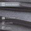 imageComfort Spaces Cooling Sheet Set Poly X Rayon Blend Rayon Derived from Bamboo Soft Silky Lustrous Heathered Finish Queen Sheets for Summer All Season Sheet Set Queen Dark Grey 4 PieceDark Grey