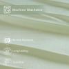 imageComfort Spaces Cooling Sheet Set Poly X Rayon Blend Rayon Derived from Bamboo Soft Silky Lustrous Heathered Finish Queen Sheets for Summer All Season Sheet Set Queen Dark Grey 4 PieceSage Green